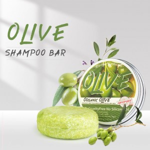 Barre de shampoing pour cheveux au savon bio au curcuma sans silicone