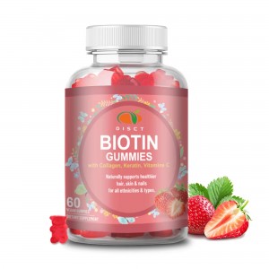 private label Vitamin B7 men and women skin hair Dietary supplement Biotin Gummies