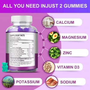 free sample private label immune supplement CALCIUM+D3&K2 gummy for men and women vitamin