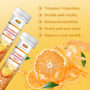 customized 1000mg Sugar-Free Vitamin C  Effervescent Tablets for Immune Support with Zinc Supplement