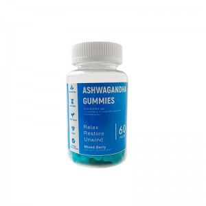 Caramelle gommose naturali di Ashwagandha alle erbe, integratore alimentare per il supporto dello stress 60 caramelle gommose