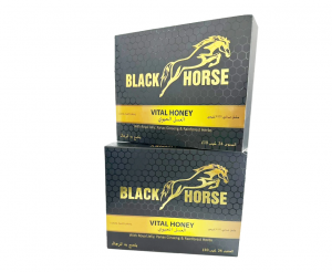 best sellling Black Horse Vital Honey Box of 24 Sachets for male sexual performance booster