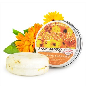 Barre de shampoing pour cheveux au savon bio au curcuma sans silicone