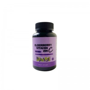 Viên nang Elderberry OEM Không biến đổi gen Hỗ trợ miễn dịch chống oxy hóa miễn phí