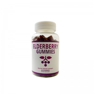 OEM Elderberry gummy bổ sung thảo dược với hỗ trợ miễn dịch và khớp kẽm và vitamin C