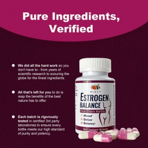 private label DIM Supplement Estrogen Support for Women – Mood, Skin & Energy Support as Hormone Balance for Menopause Women