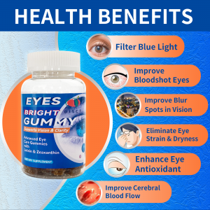 private label Eye Vitamins Supplement eyes bright gummies with Lutein for vision vital support