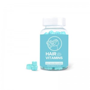 Gummies Vitamin Rambut Biotin Vegan untuk Pertumbuhan Rambut