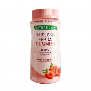 OEM Hair Skin and Nails Gummies with High Potency Biotin strawberry hair vitamin