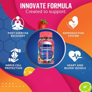 private label hot selling 13 in 1immune booster men’s Multivitamins gummy for vital supplement