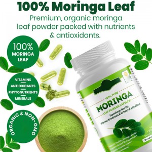 private label superfood vitamin nutrition Super Green Energy Drink  Moringa capsules for men and women health supplement