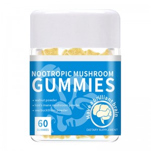 amazon hot Mushrooms Complex Gummies with Lions Mane, Nootropic Brain Supplements for Memory and Focus