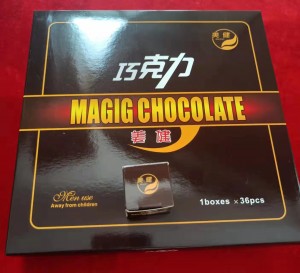 hot selling men enhancement sexual booster chocolate with package customization