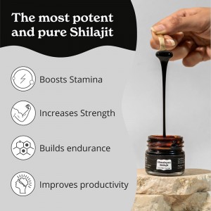 85+ Trace Minerals, 75%+ Fulvic Acid Pure Himalayan Shilajit Resin cream with High Potency Gold Grade for Men & Women supplement