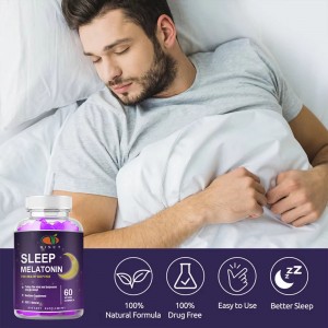 private label good dream Melatonin vitamin support sleep gummy candy for men and women memory improvement